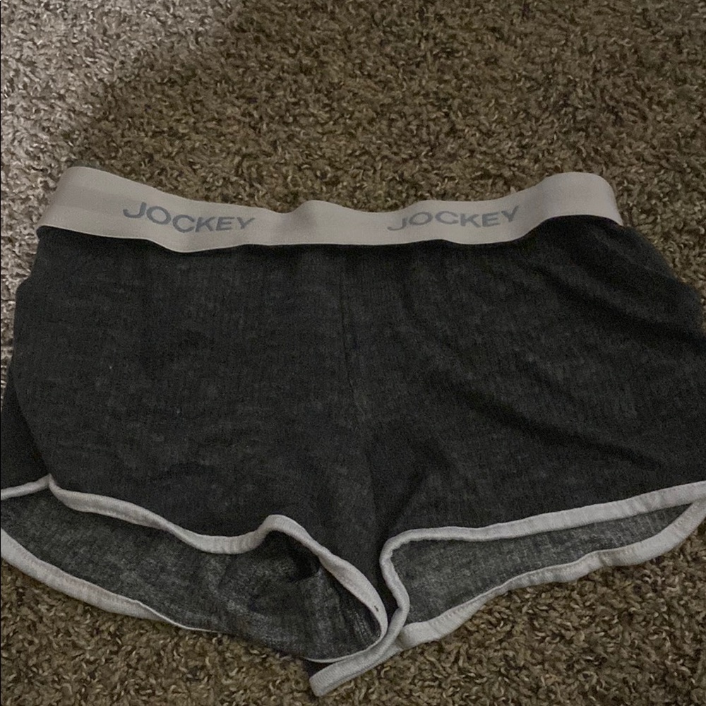 Jockey Gray Athletic Shorts with Elastic Waistband